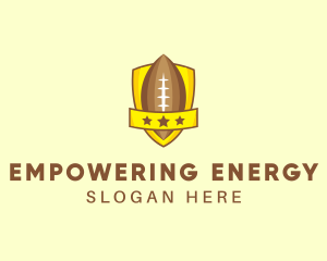 American Football Team Shield logo design