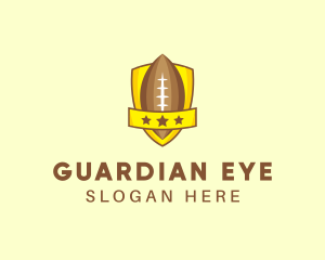 American Football Team Shield logo design