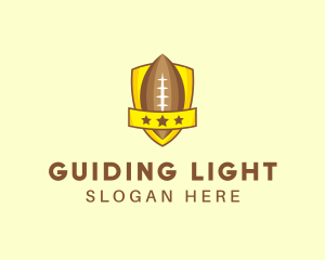 American Football Team Shield logo design