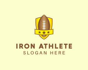 American Football Team Shield logo design