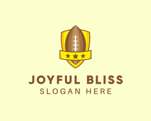 American Football Team Shield logo design