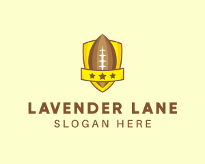 American Football Team Shield logo design