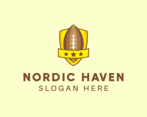 American Football Team Shield logo design