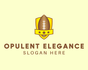 American Football Team Shield logo design