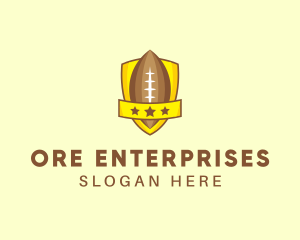 American Football Team Shield logo design