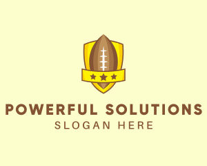 American Football Team Shield logo design