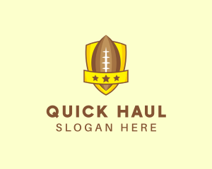 American Football Team Shield logo design