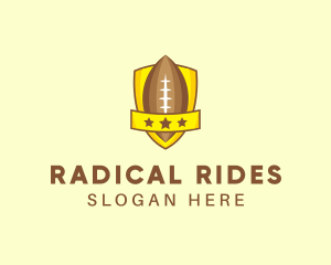 American Football Team Shield logo design