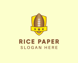 American Football Team Shield logo design