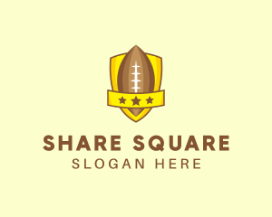 American Football Team Shield logo design