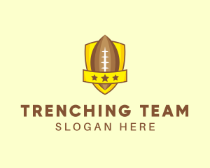 American Football Team Shield logo design