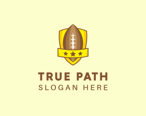 American Football Team Shield logo design