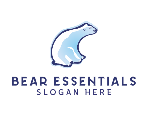 Cute Polar Bear logo design