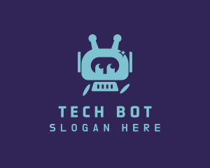 Tech Game Robot  logo design