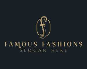 Elegant Fashion Boutique Letter F logo design