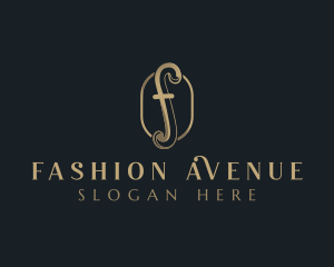 Elegant Fashion Boutique Letter F logo design