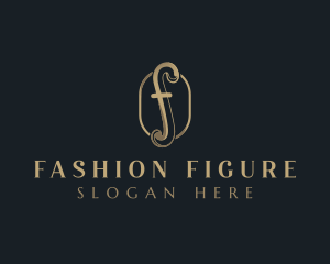 Elegant Fashion Boutique Letter F logo design