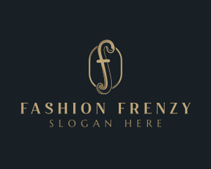 Elegant Fashion Boutique Letter F logo design