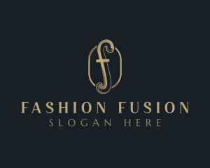 Elegant Fashion Boutique Letter F logo design