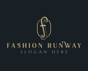 Elegant Fashion Boutique Letter F logo design