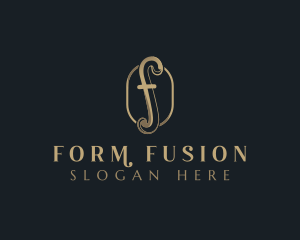 Elegant Fashion Boutique Letter F logo design