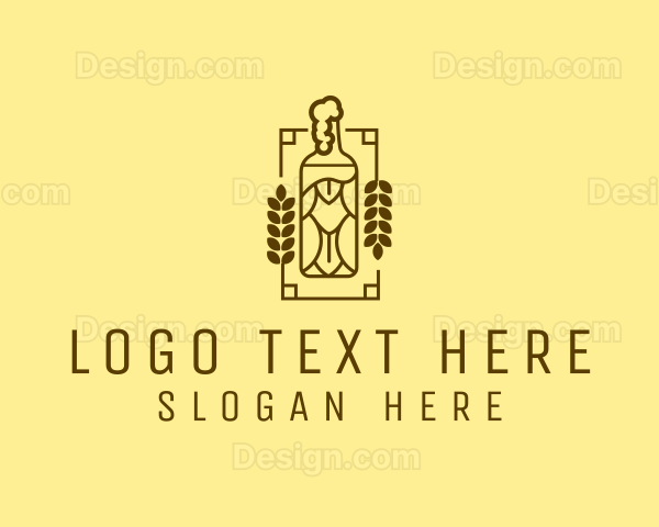 Beer Bottle Drink Logo