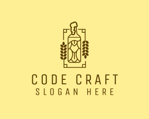 Craft Beer Bottle  logo design