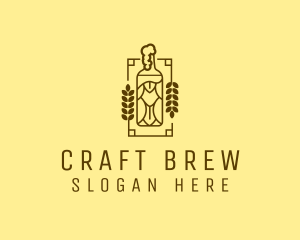 Craft Beer Bottle  logo