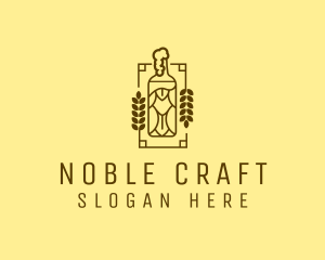 Craft Beer Bottle  logo design