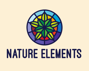 Nature Leaf Mosaic  logo design