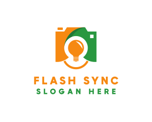 Flash Bulb Photography logo design