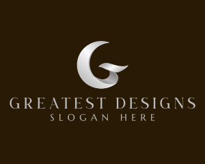 Metallic Jewelry Boutique Letter G logo design