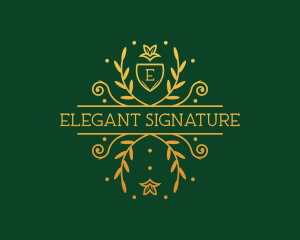 Elegant Flower Boutique logo design