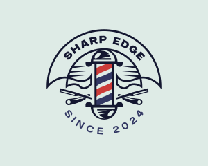 Razor Haircut Barbershop logo design