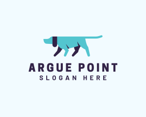 Pointing Directional Dog logo design