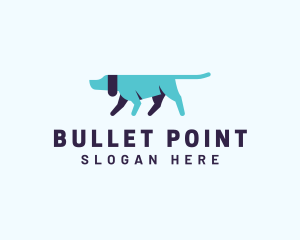 Pointing Directional Dog logo design