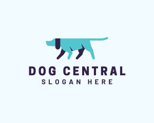 Pointing Directional Dog logo design