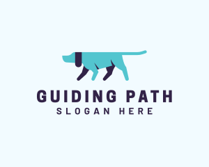 Pointing Directional Dog logo design