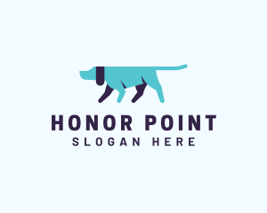 Pointing Directional Dog logo design