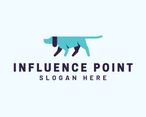 Pointing Directional Dog logo design