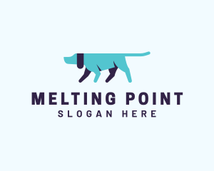 Pointing Directional Dog logo design