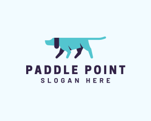 Pointing Directional Dog logo design