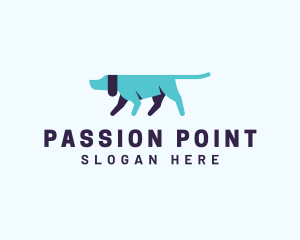 Pointing Directional Dog logo design