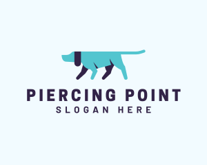 Pointing Directional Dog logo design