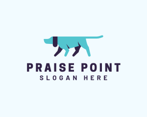 Pointing Directional Dog logo design