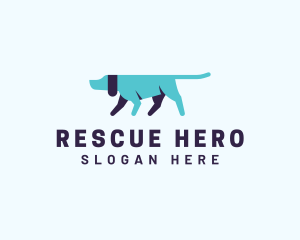 Pointing Directional Dog logo design