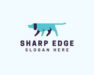 Pointing Directional Dog logo design