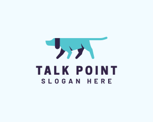 Pointing Directional Dog logo design