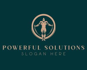 Power Fitness Masculine logo design