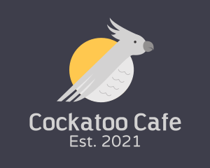 Grey Cockatoo Bird logo